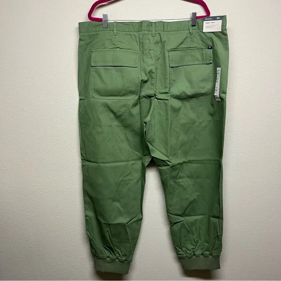 NEW! Houston White Adult Twill Jogger Pants - Green & Goodfellow Pants - Picture 2 of 10